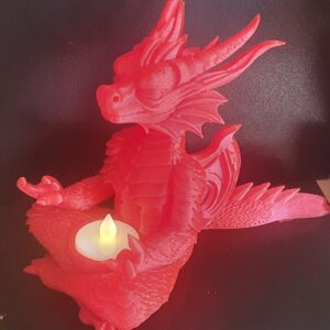 Red Dragon Teal Light