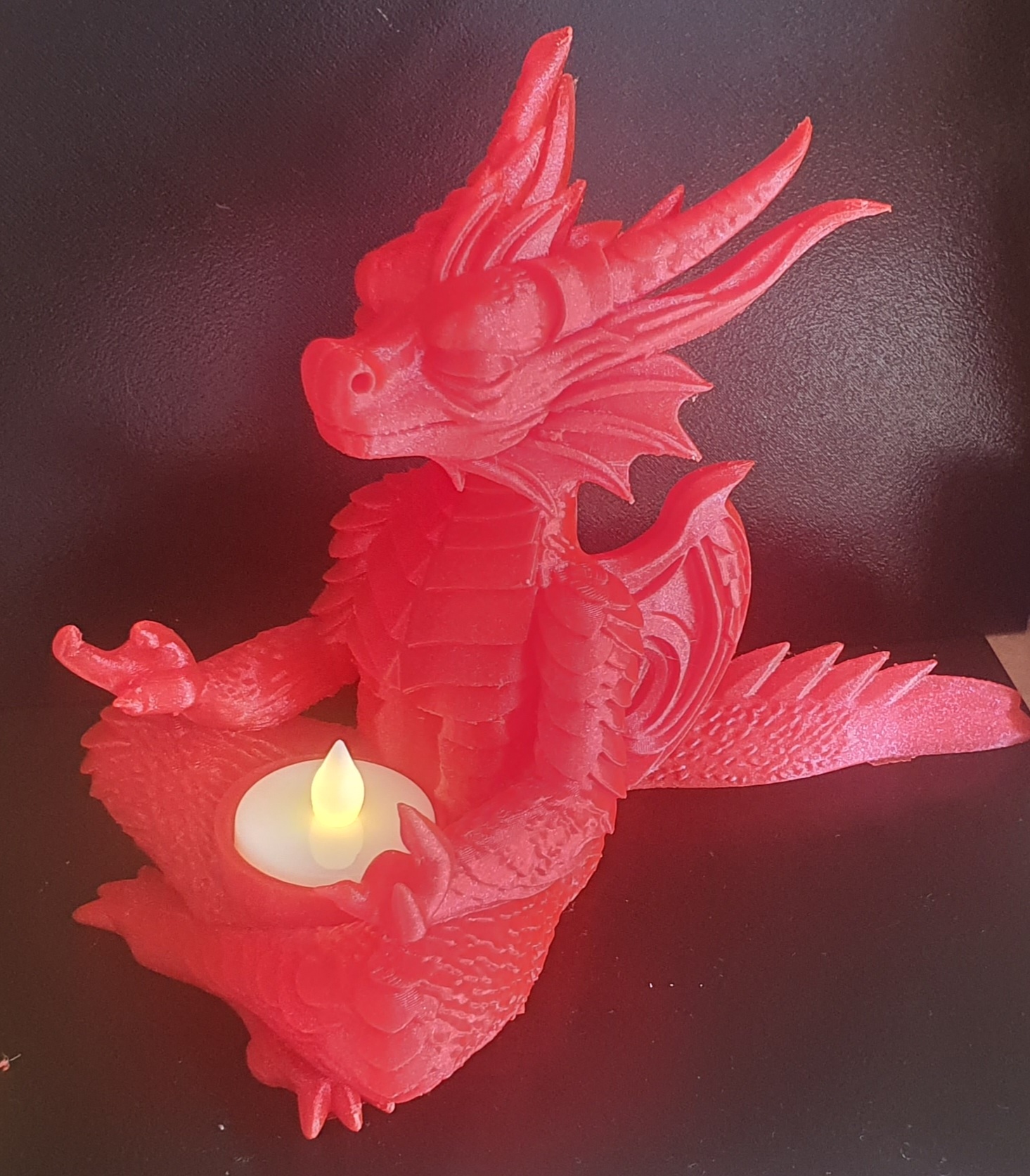 Red Dragon Teal Light